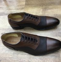 حذاء رجالي رسمي - 44 EU - Brawn-بني