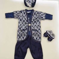 طقم حريم السلطان تركي - 0 - 6 اشهر - ازرق داكن