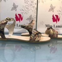 صندل تطريز - 37 Eu - اسود