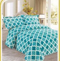 لحاف شتوي فلانيل مبطن من الداخل فرو متوفر مجوز 4  قطع 