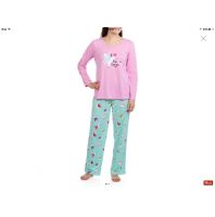 بجامه خريفي كم    - L - وردي