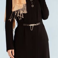 جلباب ألفينا 17-1049 صيفي لون اسود - نمرة 42