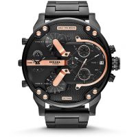 ساعة ديزل مستر دادي 2.0 للرجال بمينا اسود وبسوار ستانلس ستيل - Dz7312