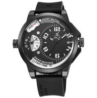  ساعة Weide  Black Army Military Quartz Sport Wrist Watch - Black
