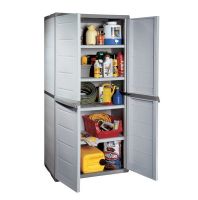 خزانة رتان 181سم رمادي gensini