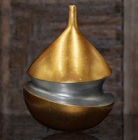 مزهرية لهب   ذهبي فضي Venice