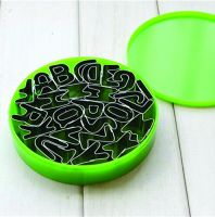 ستانلس اشكال ارقام بعلبة ملون