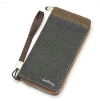 محفظة يد للجنسين تصميم عصري لون رمادي (aq26)