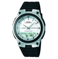  ساعة Casio Off White Dial Silicone Band Watch - AW-80-7AVDF