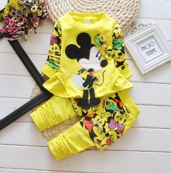 بجامة قطنية  - 19-24 months - اصفر 