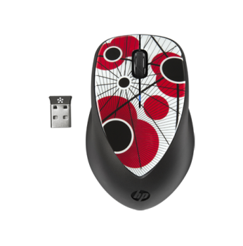 ماوس ليزر  Hp Wireless Mouse  X4000 - احمر وابيض