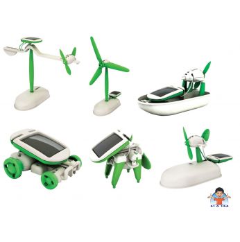 روبوتات الطاقة الشمسية 6 في 1