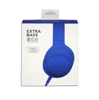 سماعة راس ستيريو headphone EXTRA BASS 100AAP  - ازرق