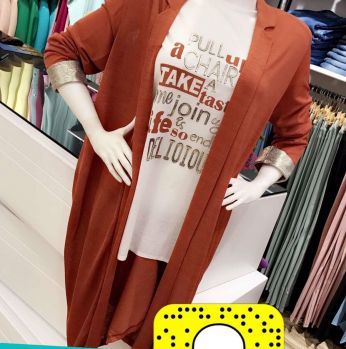 توينز تركي طويل - S/m - احمر قرميدي