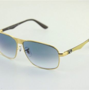 نظارة شمسية باطار ثماني Ray-Ban RB8399 - ازرق شفاف
