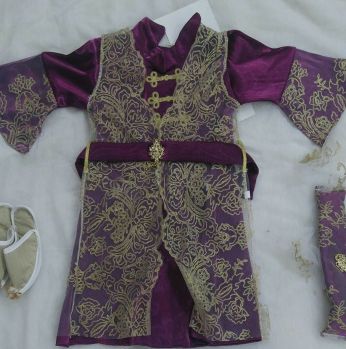 طقم حريم السلطان  - 0 - 6 اشهر -باذنجاني 