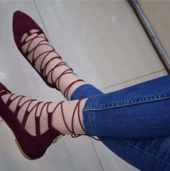 صندل برباط شمواه - 37 Eu - خمري