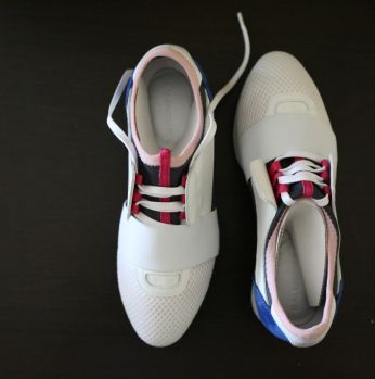 حذاء بناتي - 36 Eu - ابيض وزهري