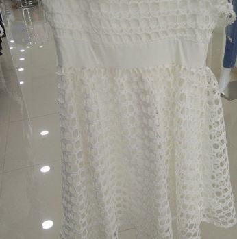 فستان نفاش - M - white