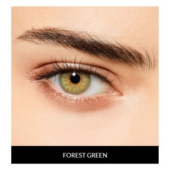 زوج عدسات لاصقة تجميلية من ديسيو الايطالية - forest green