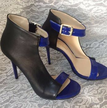 شوز جلد مفتوح مع كعب - 39 Eu - نيلي