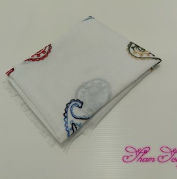 شال تركي - ابيض