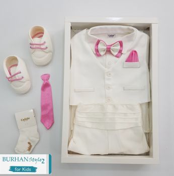 طقم بيبي  - 0 - 3 اشهر - سكري