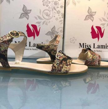 صندل تطريز - 37 Eu - اسود