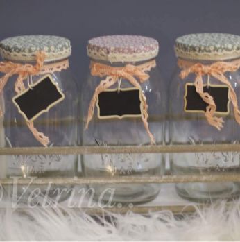 طقم سكريات ثلاث علب  متساوية 