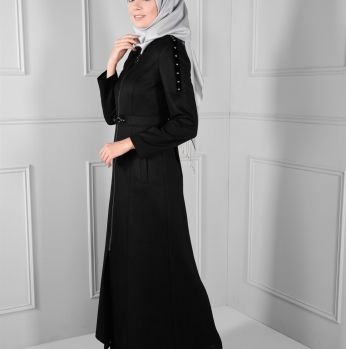 جلباب شتوي Alvina  - 38 - اسود