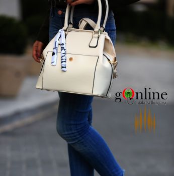 حقيبة يد فاخرة - ابيض