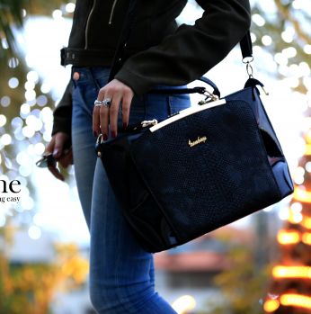 حقيبة يد فاخرة - اسود