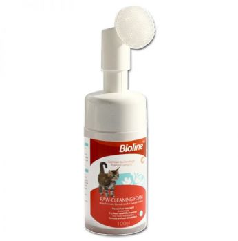 مضاد للجراثيم  BIOLINE paw-cleaning foam for cat