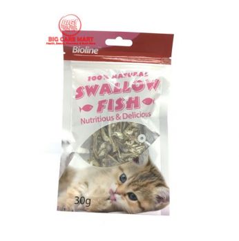 دريدس للقطط على طعم السمك Bioline Swallow Fish Cat Treats 30g 