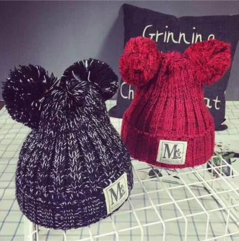 طاقية نسائية شتوية صوف - قياس واحد