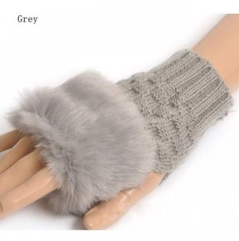 كفوف ايدين فرو قصيره بدون اصابع موديل C-5  - سكني فاتح