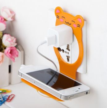 حامل جوال بلاستيكي للشحن - متعدد الالوان