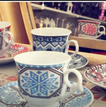 طقم فناجين 12 فنجان 