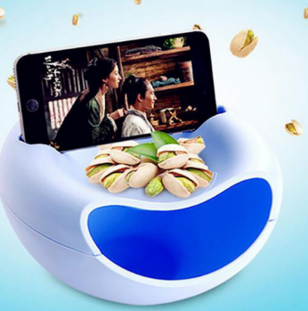 صحن فواكه مع مكان للتلفون 