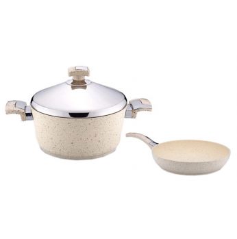 طنجرة جرانيت +مقلى جرانيت