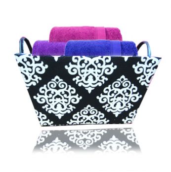 سلة قش ملون مخروط كبير   996839