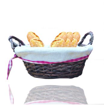 سلة قش قماش بيضاوي  997922