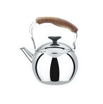 ابريق شاي 1لتر دائري ثقيل  916194 يد خشب