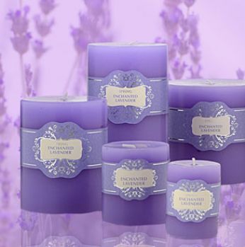 شموع دائرية lavender spring