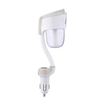 فواحة سيارة الكترونية الشكل الجديد، منفذ Usb واحد ،اللون الابيض