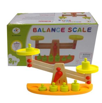 لعبة ميزان كفتين خشبي