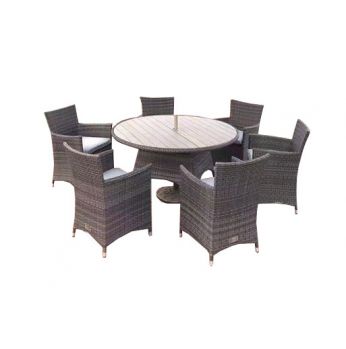 طاولة 135 سم مع 6كراسي ،  مورجان