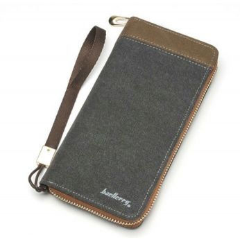 محفظة يد للجنسين تصميم عصري لون رمادي (aq26)