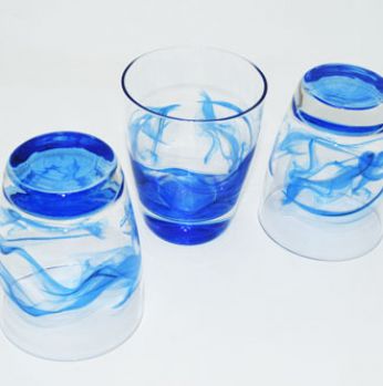 كاسة cerve  قصير مموج ازرق