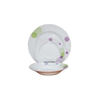 طقم صحون 18 قطعة happy